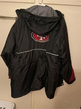 Vintage 90s San Francisco 49ers NFL Hooded Windbreaker Jacket